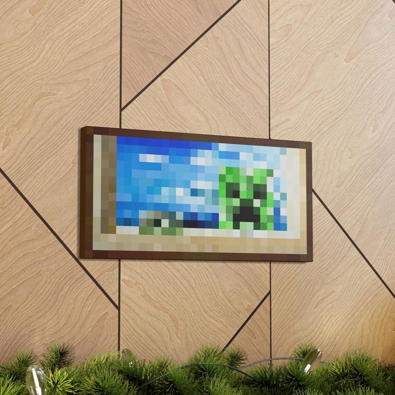 Minecraft Creeper Painting Trending Gift Wall Art Room Decor Unframed Poster