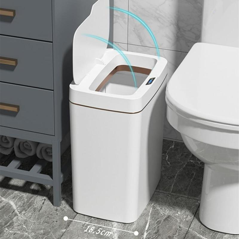 15L Smart Trash Can, Rechargeable Automatic Bagging Electronic Trash Can, Smart Sensor Garbage Bin, Household Kitchen Appliances for Home