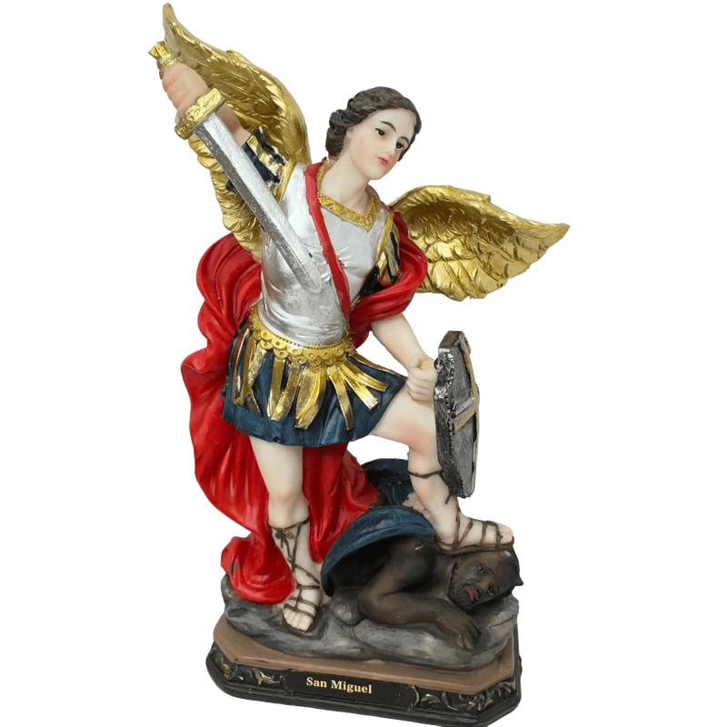 San Miguel Arcangel Statue - Religious Statues for Home Decor Figurine Ornaments