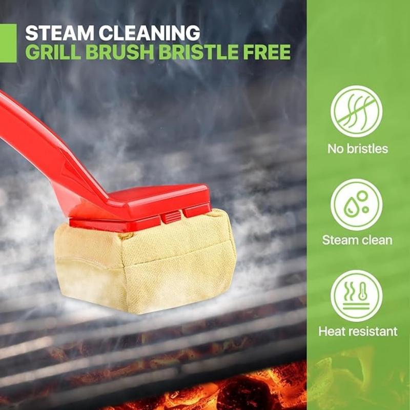 Barbecue Grill Cleaning Brush, 1 Count Durable and Unique Grill Cleaning Brush, Easy to Clean and Use on Charcoal, Gas, Porcelain, Ceramic Or Stainless Steel Grills