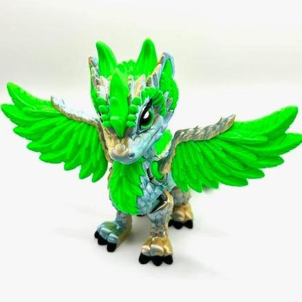 Medium Size Air Dragon Articulating 3d printed Figurine