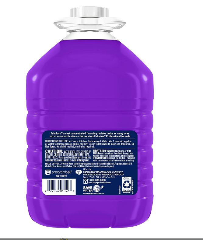 Fabuloso Professional All Purpose Cleaner & Degreaser - Lavender, 1 Gallon (Pack of 1)