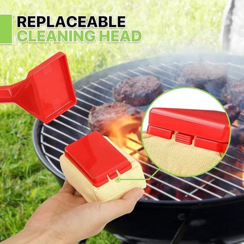 Barbecue Grill Cleaning Brush, 1 Count Durable and Unique Grill Cleaning Brush, Easy to Clean and Use on Charcoal, Gas, Porcelain, Ceramic Or Stainless Steel Grills