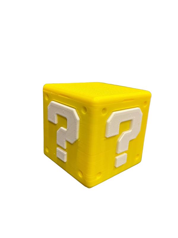 Retro Question Mark Game Organizer Box for 14 Games, Durable PLA Material Room