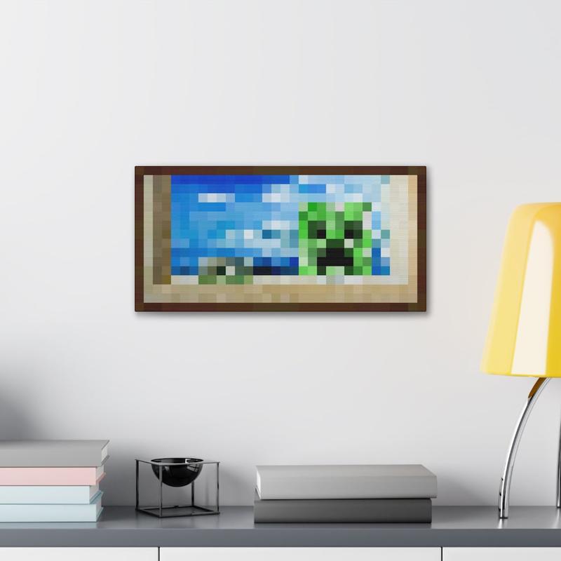 Minecraft Creeper Painting Trending Gift Wall Art Room Decor Unframed Poster