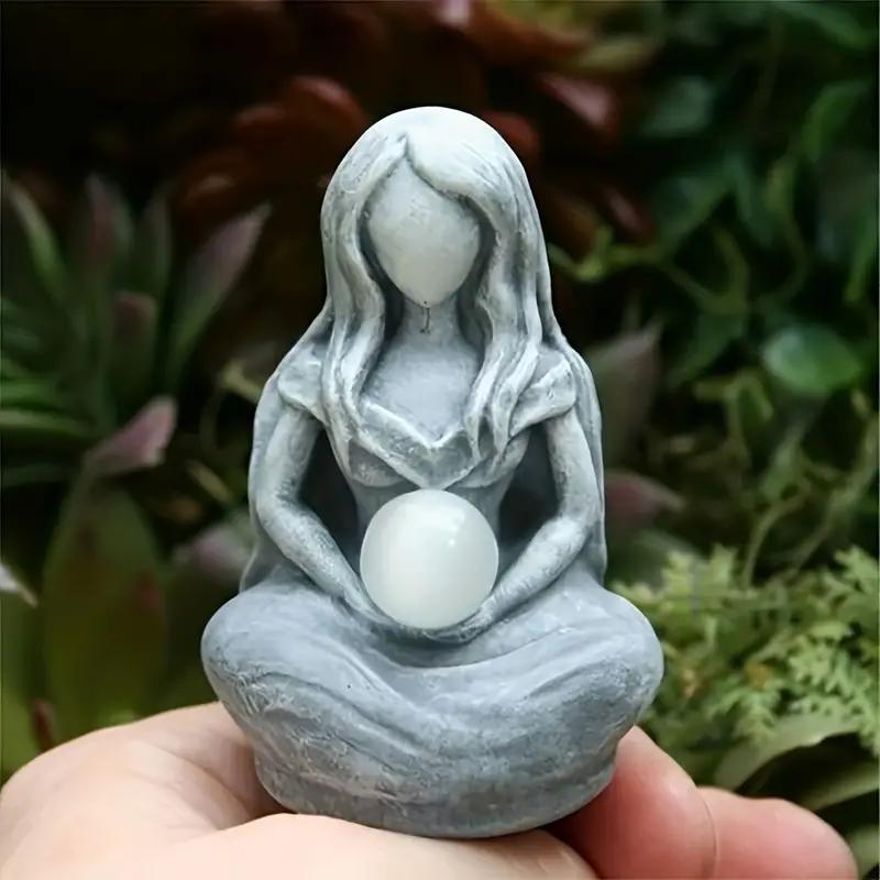 Moon Goddess Statue, 1 Count Creative Resin Ornament, Home Decor for Living Room Bedroom Garden Office, Room Decor, Gift for Friend & Family, Halloween Decor