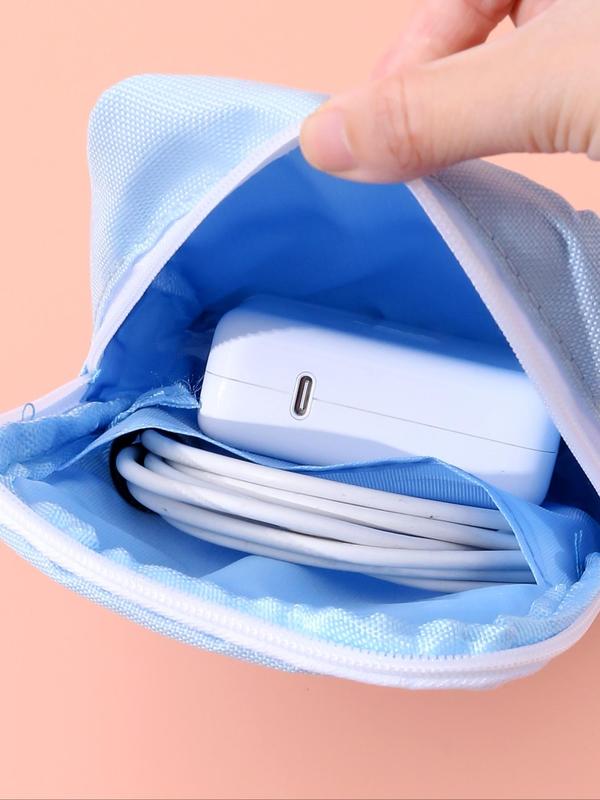 Portable Small Mobile Power Storage Bag, Phone Headphone Data Line Organizer, Electronic Storage Bag, Cable Charger Mobile Power