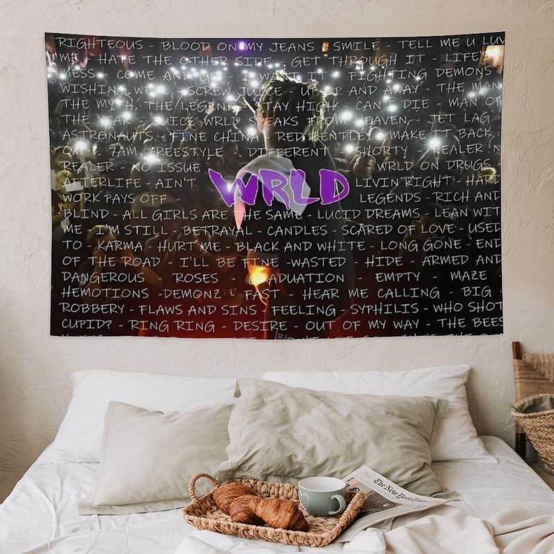 Juic Wrld Album Flag Tapestry Rapper Music Singer Tapestry 40x60in Funny Poster for College Party Room Indoor and Outdoor Decor