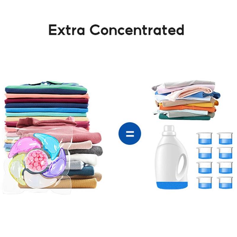 6 in 1 Laundry Detergent Pod, 30pcs box Multifunctional Washing Machine Laundry Bead for Apartment and Dormitory, Washing Clothes Supplies