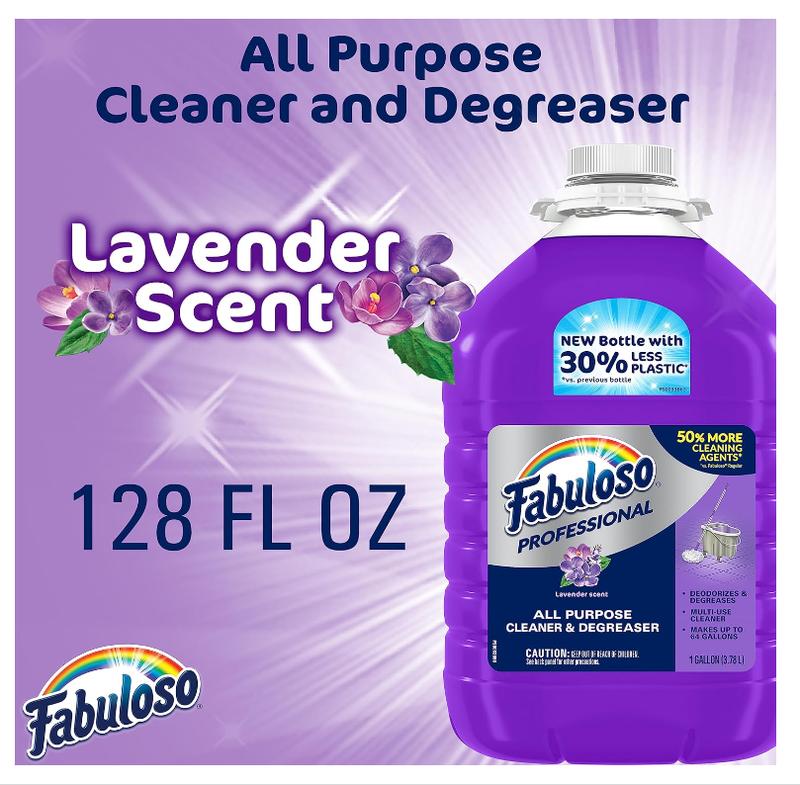 Fabuloso Professional All Purpose Cleaner & Degreaser - Lavender, 1 Gallon (Pack of 1)