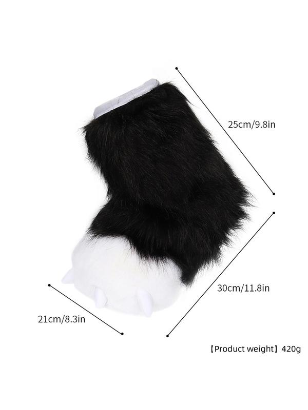 2024 New Style Cute Cat Paw Design Plush Paw Covers, Soft Comfortable Cosplay Stage Anime Performance Props for Halloween, Party Accessories for Women & Girls