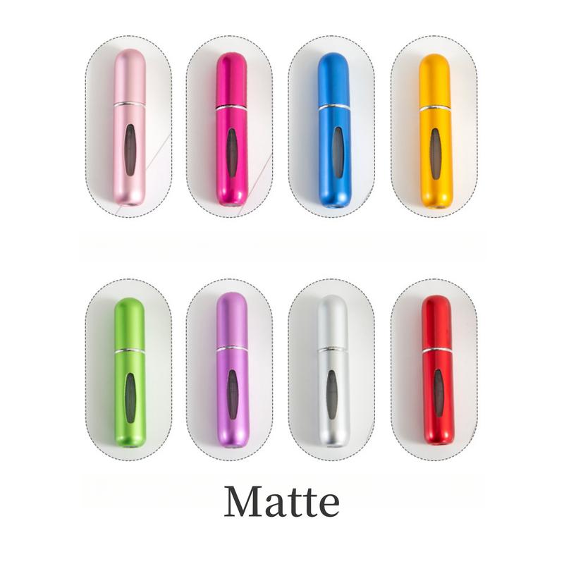 5PCS Mini Portable Perfume Bottles Travel Refillable Spray Bottle, Essentials Pocket Perfume Mist Spray Bottle Canister Organiser Christmas Gifts