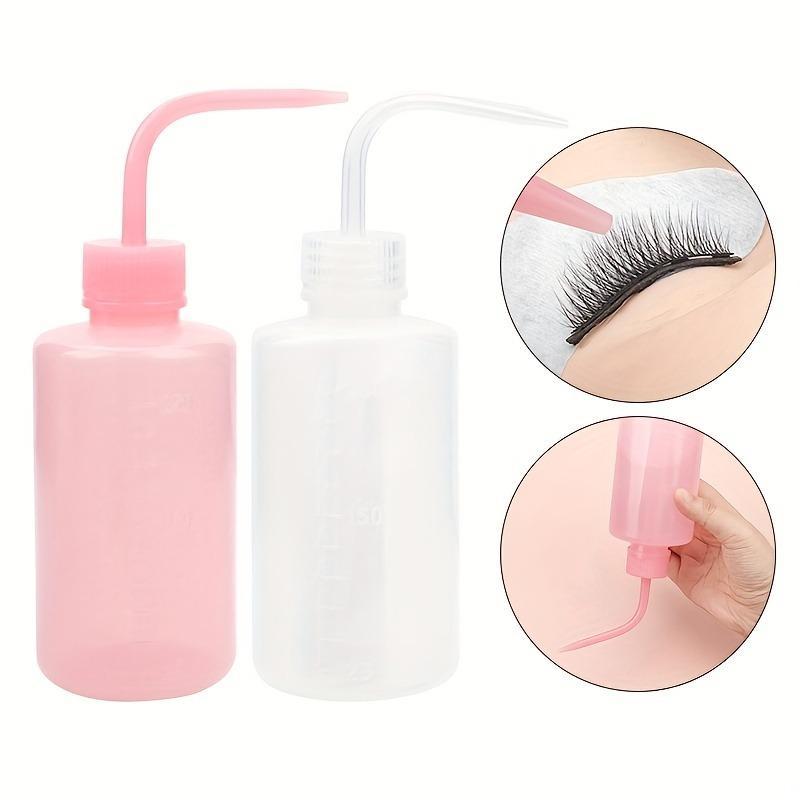 250ml Grafting Eyelash Cleaning Pot, 1 Count Bent Mouth Watering Can, False Eyelash Cleaning Aid Bottle