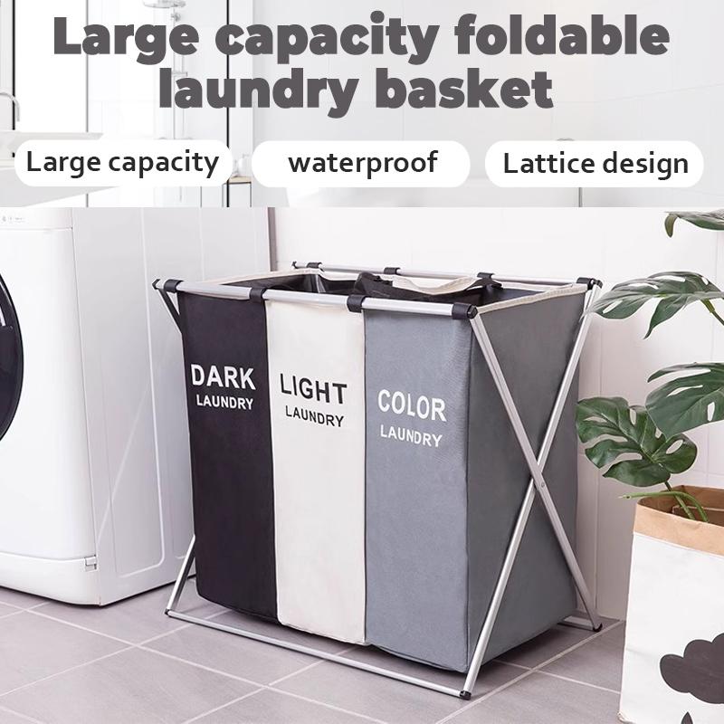 180L Collapsible Laundry Basket Organizer – Freestanding Hamper with Handles for Clothes & Toys, Ideal for Dorms & Family Storage